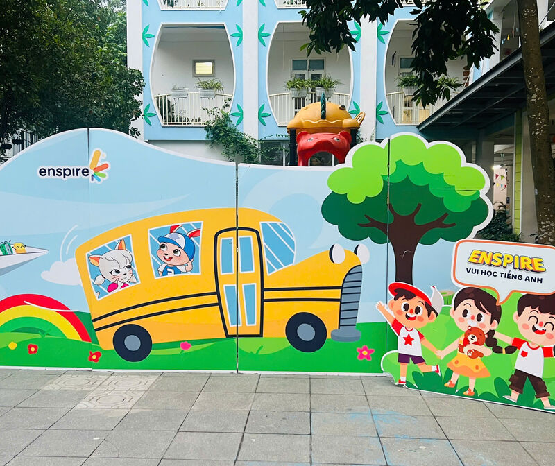 Trường mầm non Tứ Liên hoàn tất công tác chuẩn bị cho Ngày hội Tiếng Anh Enspire