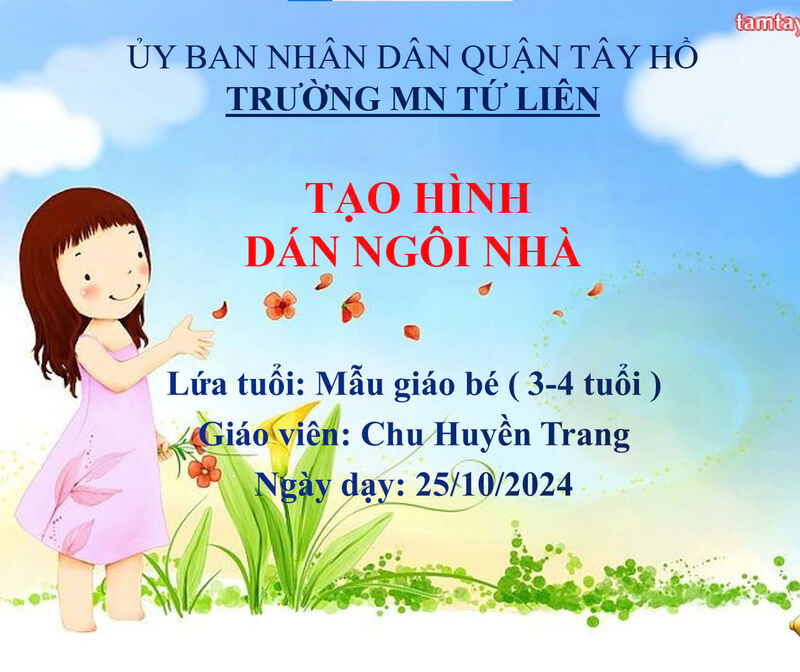 Tạo hình Dán ngôi nhà