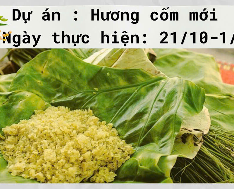 Học sinh khối MGL tham gia vào dự án : Hương cốm tháng 10