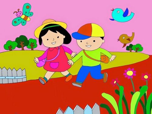 Hoạt động văn học: Thơ" Bé đến lớp"