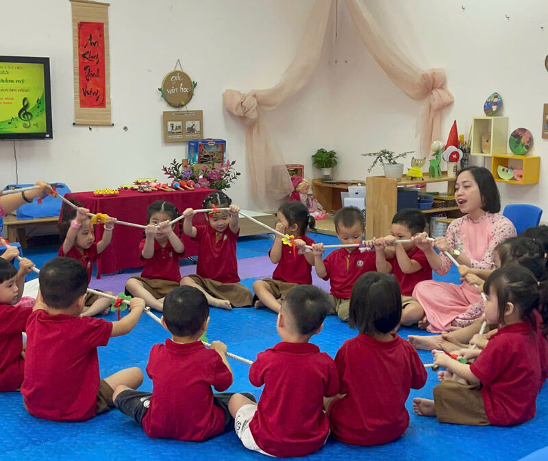 Giờ học hát của các bạn nhỏ lớp MGB-C4 thật vui làm sao!