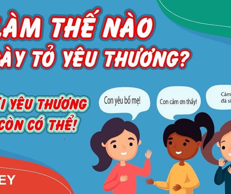Kĩ năng - Tình cảm xã hội: Dạy trẻ nói lời yêu thương.