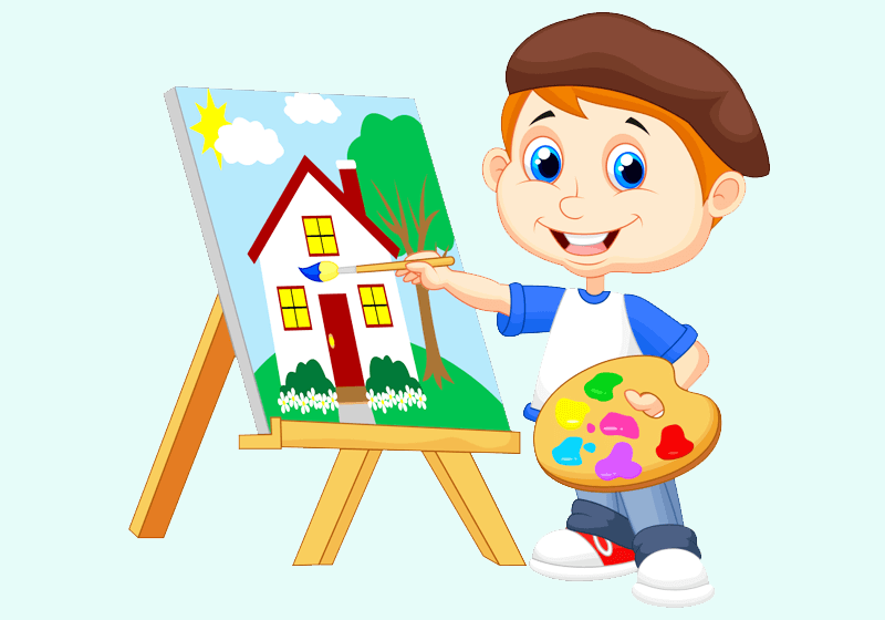 Hoạt động tạo hình:  Xé dán vẩy cá