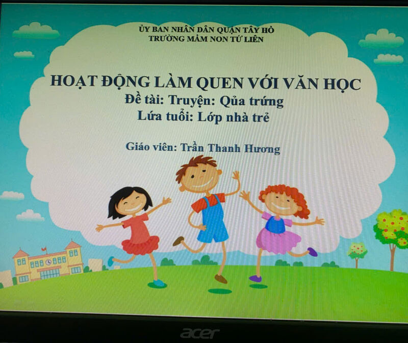 Hoạt động làm quen văn học:  Truyện: Qủa trứng
