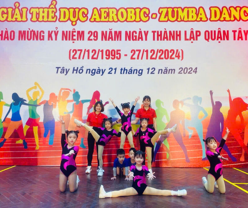 HỌC SINH TRƯỜNG MẦM NON TỨ LIÊN THAM GIA NGÀY HỘI VĂN HÓA - THỂ DỤC THỂ THAO QUẬN TÂY HỒ NĂM 2024