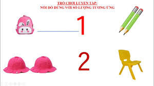 "Bài giảng điện tử : LQVT Đếm đến 2 nhận biết nhóm có 2 đối tượng,nhận biết chữ số 1,2
