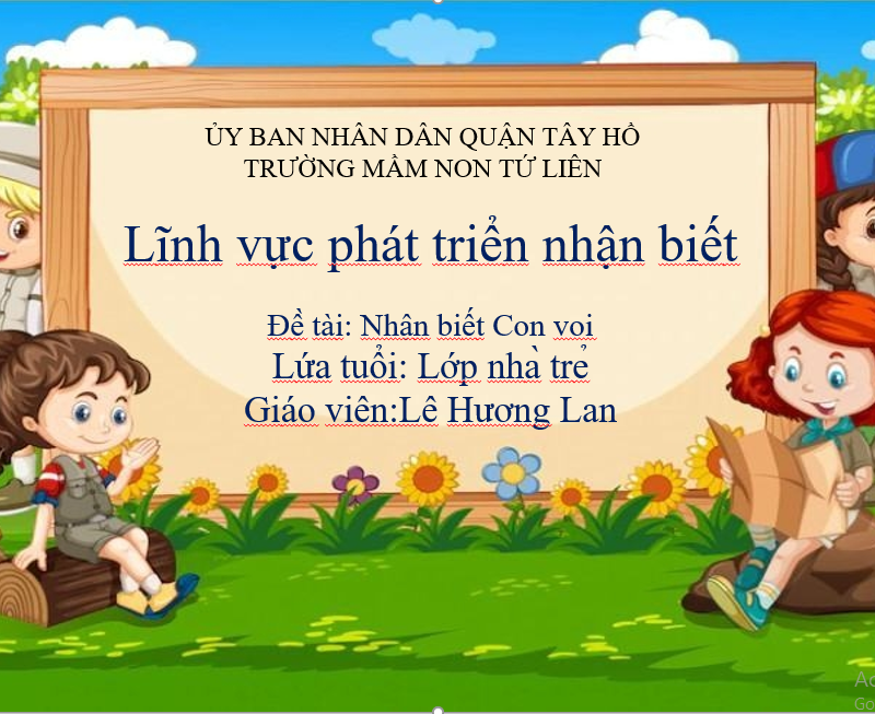 HĐ nhận biết: Con voi