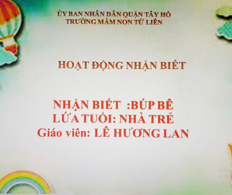 Nhận biết : Búp bê