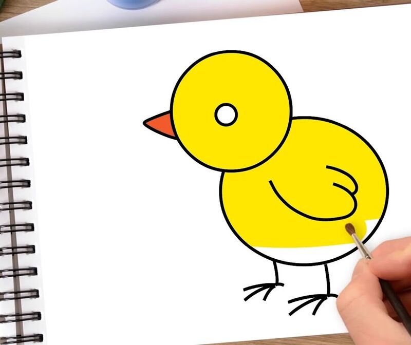 Tạo hình: Vẽ con gà