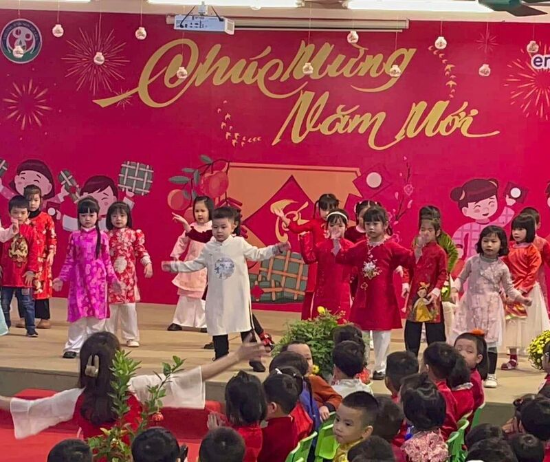 🧧🌸🎊Nhật kí chuỗi sự kiện chúc mừng năm mới 2024, liên hoan các trò chơi dân gian và hoạt động sáng tạo của các bé trường mầm non Tứ Liên❤️