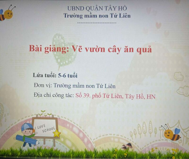 HĐ TẠO HÌNH Vẽ vườn cây ăn quả