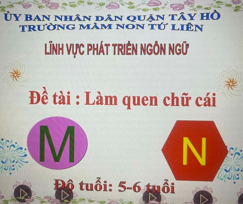 LQCV   Làm quen Chữ  m-n