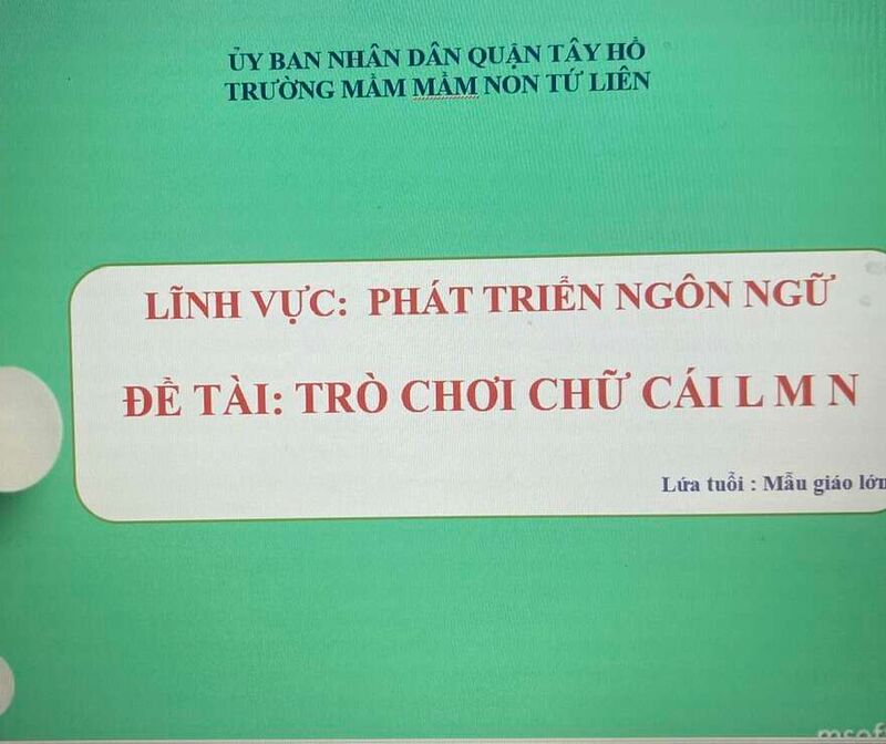 LQCV  Trò chơi m-n-l