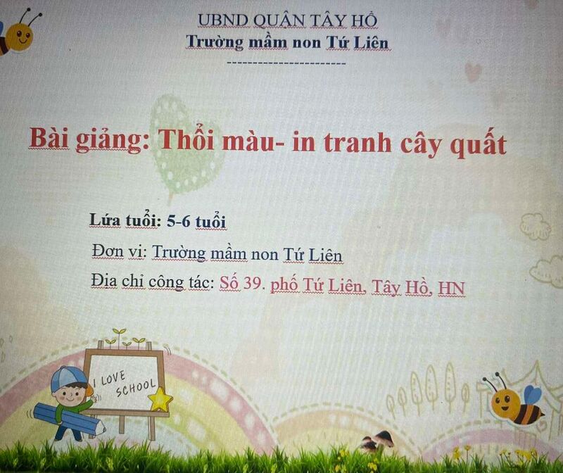HĐ TẠO HÌNH       Thổi màu , in tranh cây quất