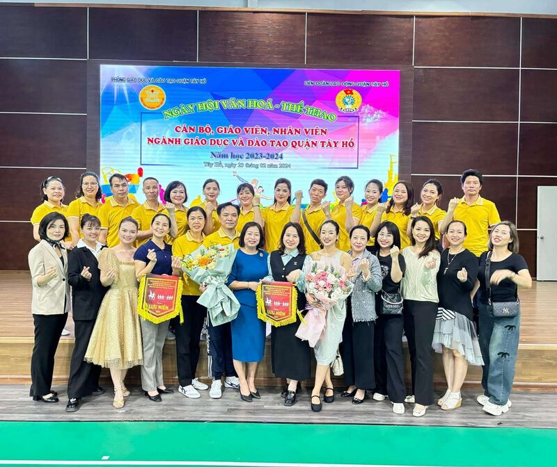 Ngày hội Văn hóa - thể thao cán bộ, giáo viên, nhân viên ngành Giáo dục và Đào tạo quận Tây Hồ năm học 2023 - 2024