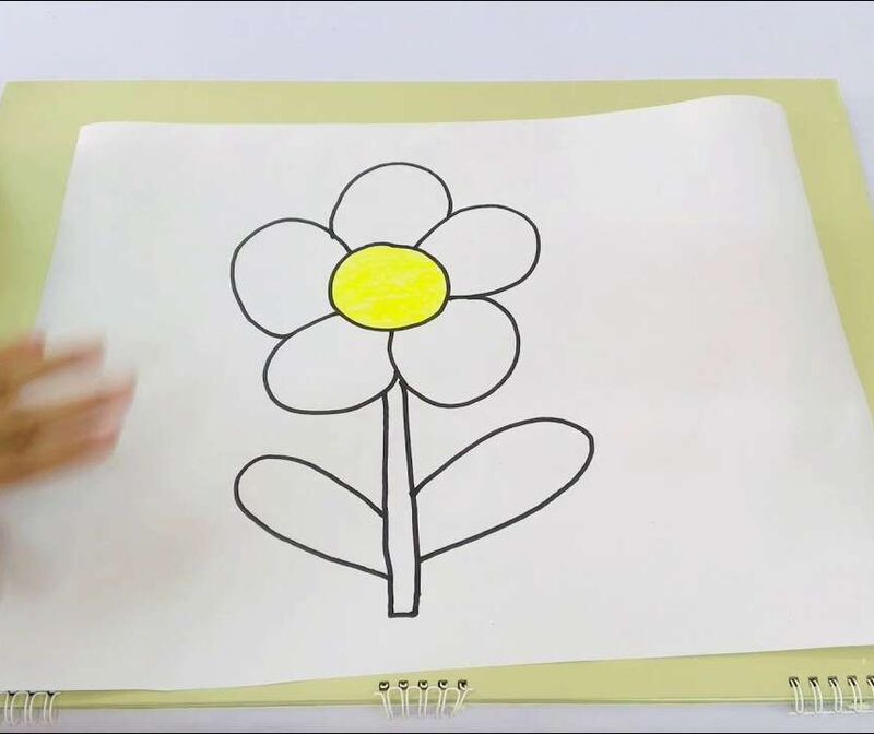 Hoạt động tạo hình: Vẽ hoa mùa xuân trên mica