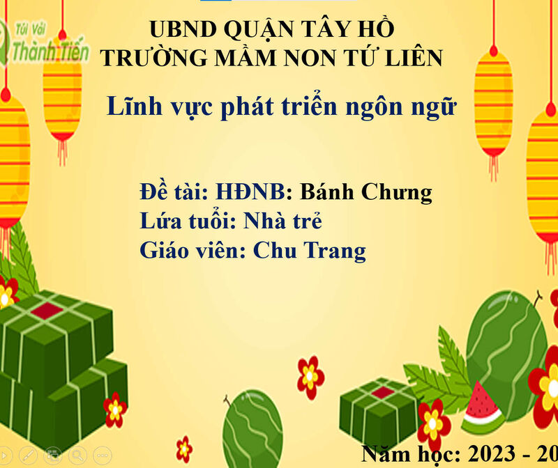 Hoạt động nhận biết:  Bánh chưng