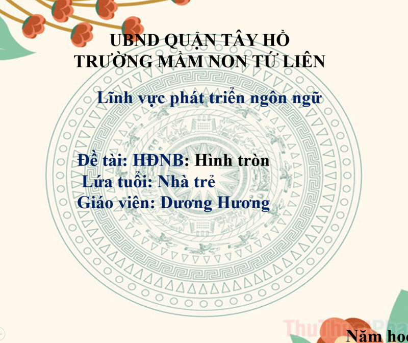 Hoạt động nhận biết:  Hình tròn