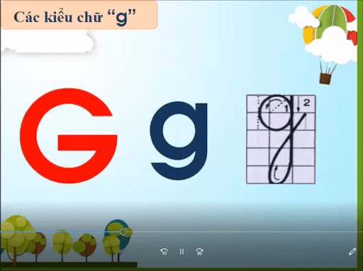 Làm quen chữ viết: Làm quen chữ g