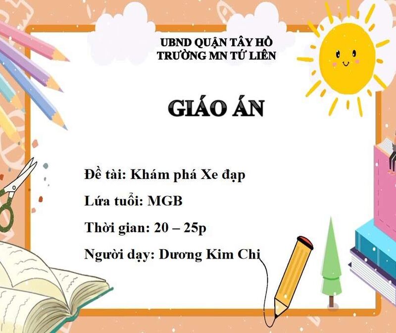 Hoạt động khám phá: Xe đạp