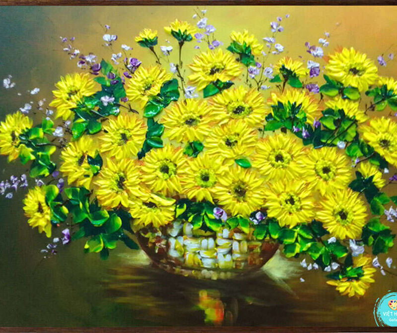 Hoạt động tạo hình: Vẽ tranh lọ hoa cúc