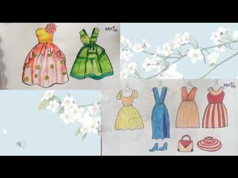 Hoạt động tạo hình: Vẽ váy tặng mẹ