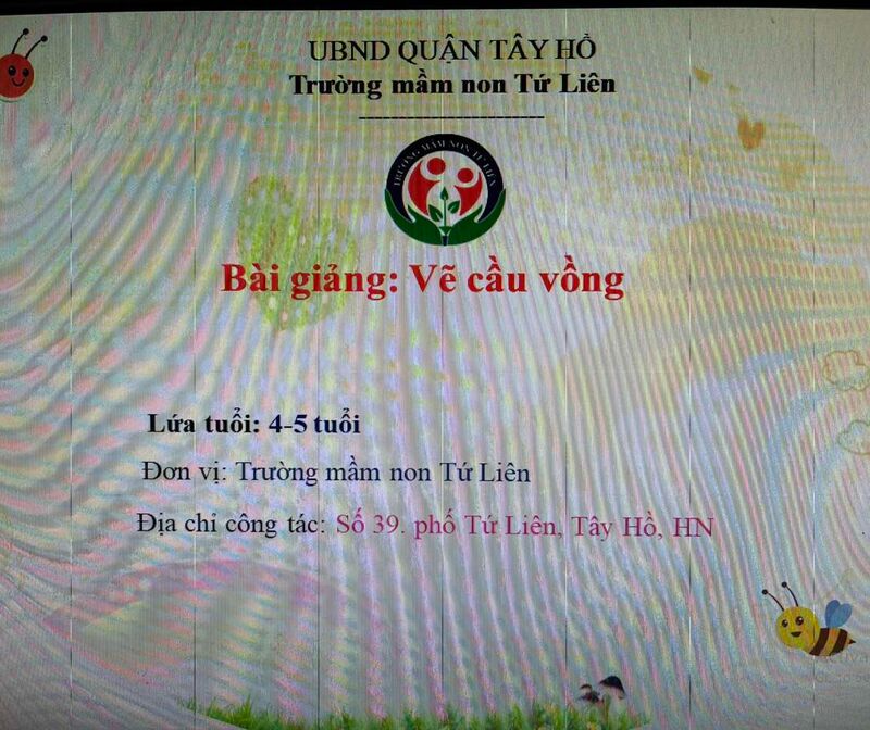 Hoạt động tạo hình:  Vẽ cầu vồng