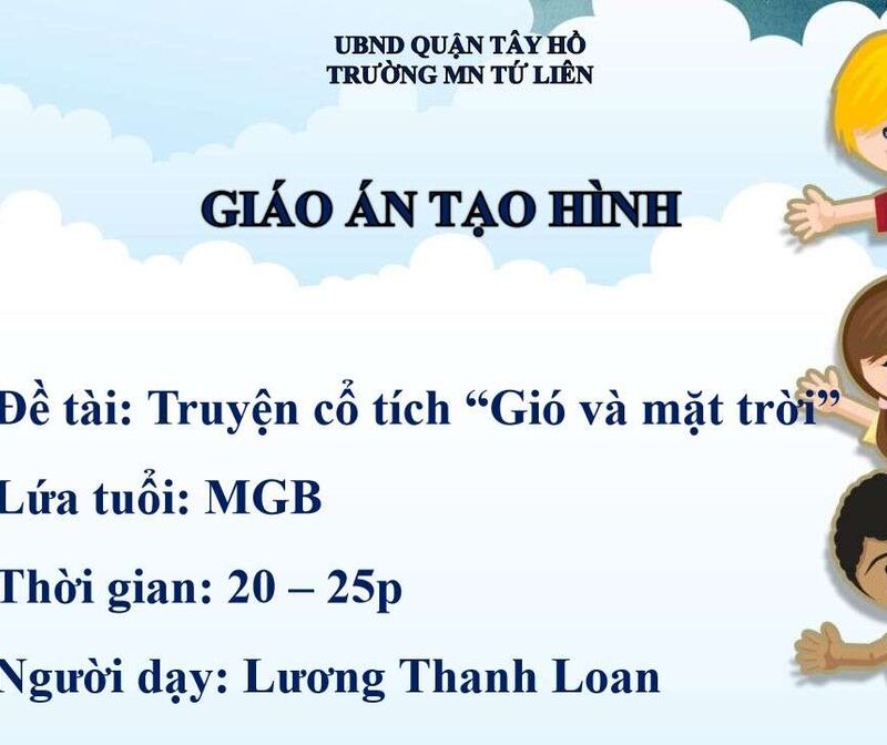 Làm quen văn học: Truyện “ Gió và mặt trời”