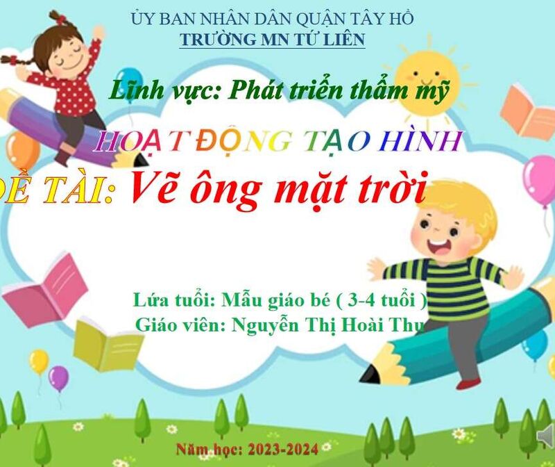 Tạo Hình: Vẽ ông mặt trời