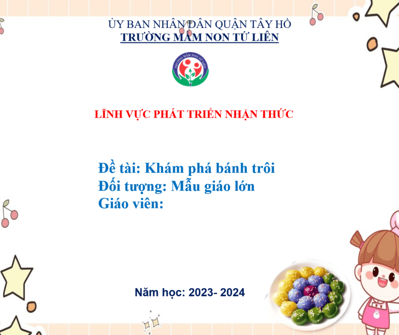 HĐ :Khám phá bánh trôi