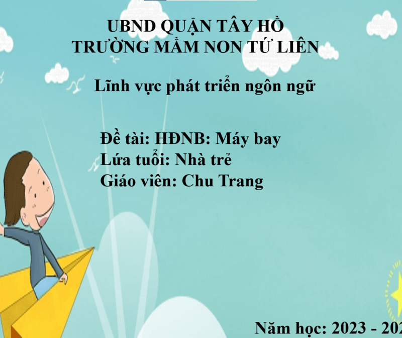 Hoạt động nhận biết:  Máy bay