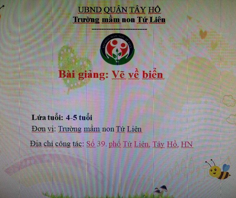 Hoạt động tạo hình:  Vẽ về biển