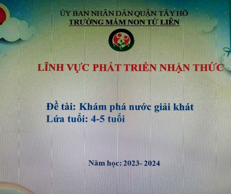 Hoạt động khám phá: Khám phá nước giải khát