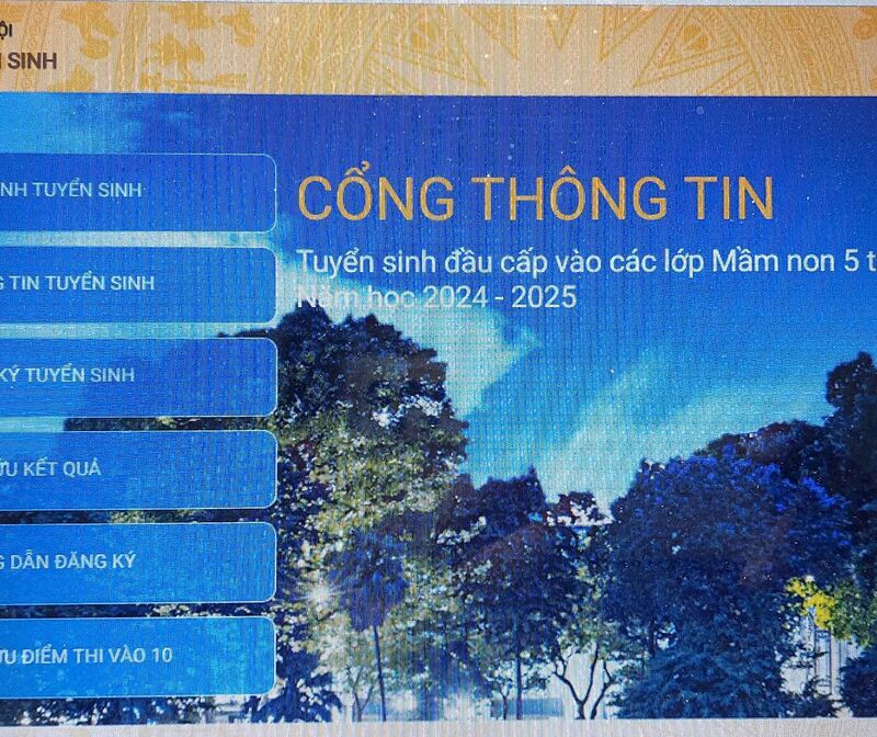 QUY TRÌNH ĐĂNG KÝ TUYỂN SINH TRỰC TUYẾN DÀNH CHO PHHS NĂM HỌC 2024 - 2025