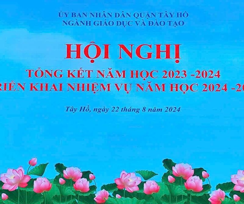Hội nghị tổng kết năm học 2023-2024, triển khai nhiệm vụ năm học 2024-2025