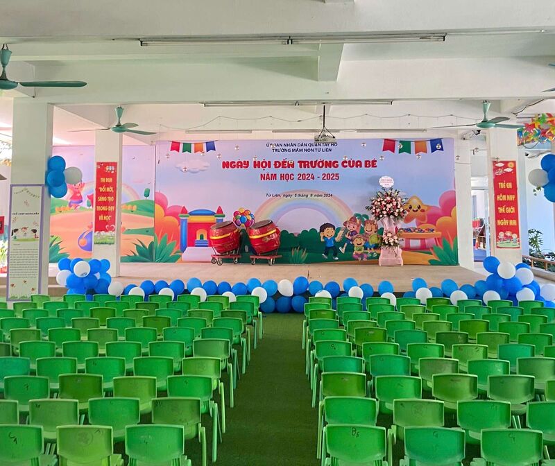 Trường mầm non Tứ Liên rộn ràng chuẩn bị cho Ngày hội đến trường của bé