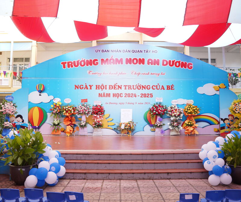 Tưng bừng ngày hội đến trường của bé trường MN An Dương