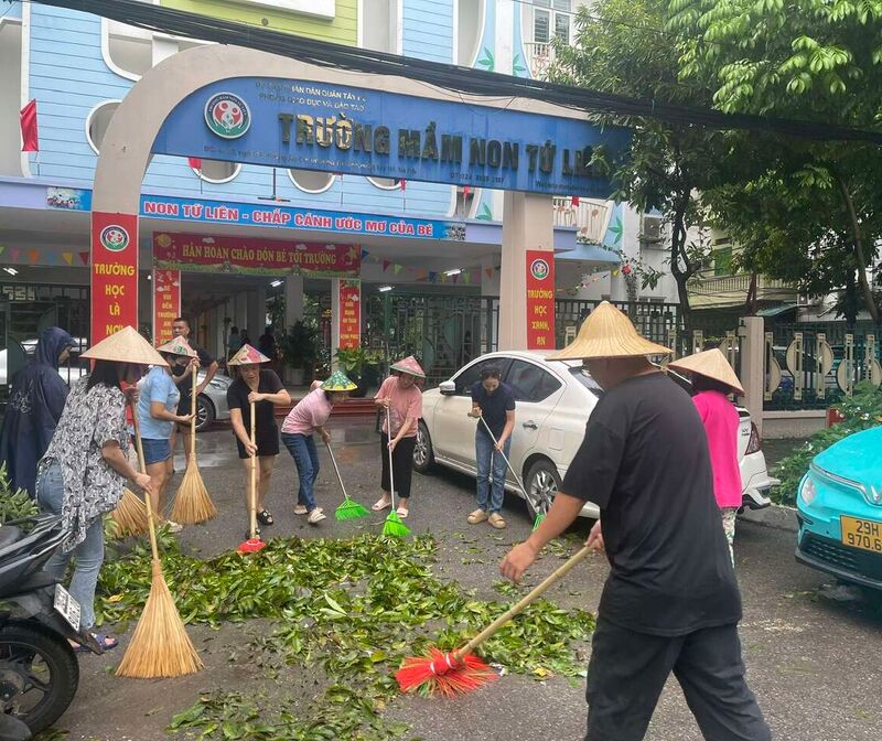 TRƯỜNG MN TỨ LIÊN KHẨN TRƯƠNG HOÀN THÀNH CÔNG TÁC KHẮC PHỤC SAU BÃO YAGI- SẴN SÀNG ĐÓN HỌC SINH ĐẾN LỚP