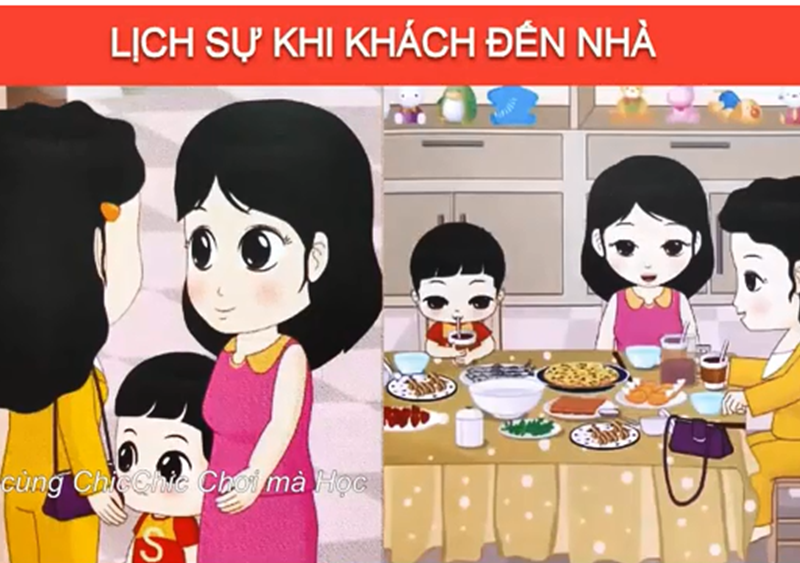 Kĩ năng - Tình cảm xã hội:KNS: Kỹ năng lịch sự khi khách đến nhà