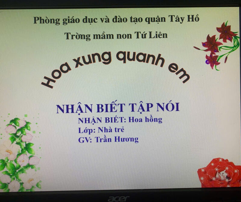 Hoạt động nhận biết: Hoa hồng