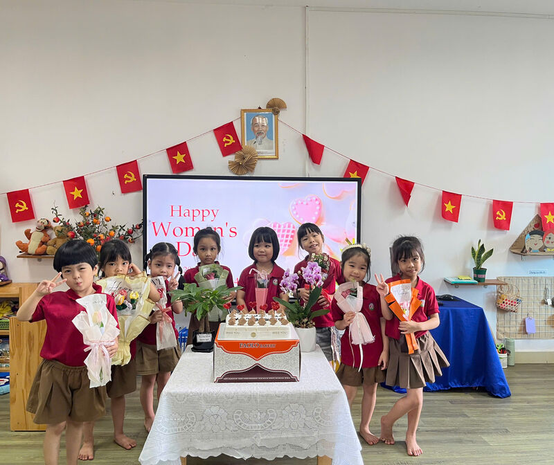 🌷Học sinh khối mẫu giáo lớn nô nức cùng tháng 10 yêu thương.