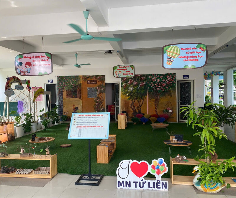 MẦM NON TỨ LIÊN  VỚI PHONG TRÀO THI ĐUA "SÁNG - XANH - SẠCH - ĐẸP"