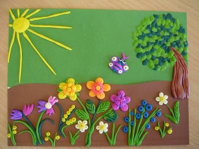 Hoạt động tạo hình: Nặn hoa mùa xuân