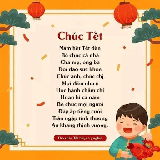 Làm quen văn học: Thơ:  Chúc  Tết