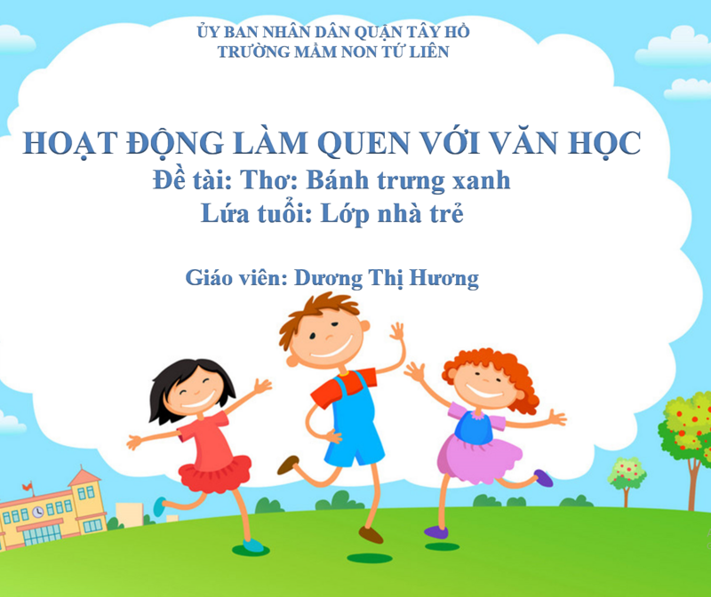 HĐLQVH: Thơ: Bánh Trưng xanh