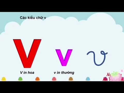 Làm quen chữ viết:  Làm quen chữ v