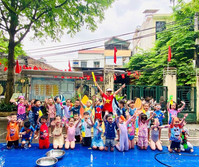 NGÀY HỘI NƯỚC CÙNG BÉ CHÀO HÈ  NĂM 2025 CỦA TRƯỜNG MẦM NON TỨ LIÊN