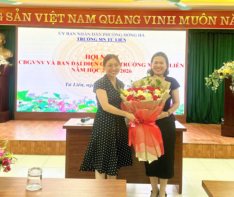 TRƯỜNG MẦM NON TỨ LIÊN TRIỂN KHAI HỘI NGHỊ BAN ĐẠI DIỆN CMHS ĐẦU NĂM HỌC