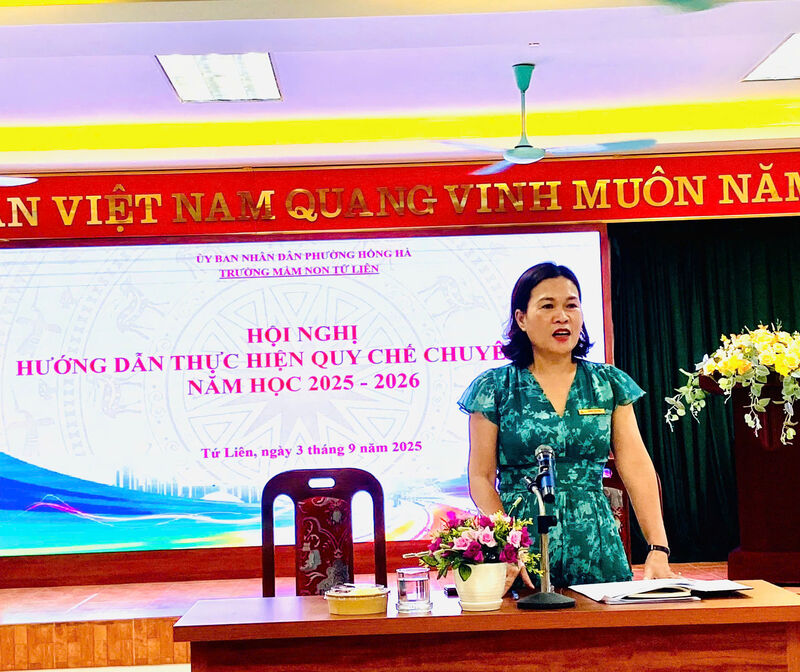 📌 TRƯỜNG MẦM NON TỨ LIÊN TỔ CHỨC HỘI NGHỊ HƯỚNG DẪN THỰC HIỆN QUY CHẾ CHUYÊN MÔN NĂM HỌC 2025 – 2026 📌