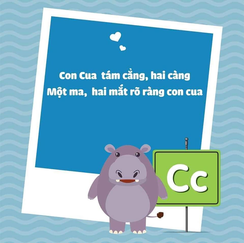 Học chữ cái qua thơ